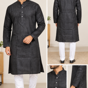 Stylish Mens black kurta